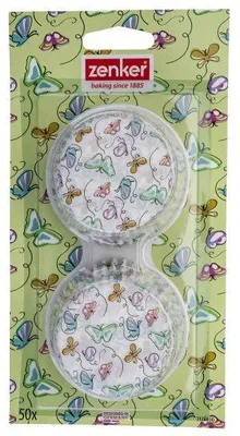 Zdjęcie produktu dla ZENKER Papier-Muffinförmchen "Schmetterling" 4 Stück Verkaufseinheit 115004 4008033312844