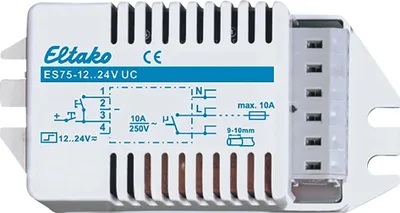 Zdjęcie produktu dla Eltako ES75-12..24V UC Stromstoßschalter (V)1S Leuchten n.potenzialf.10A 60100055 1 (60100055)
