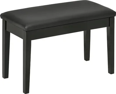 Produktbild von Klavierbank Höhenverstellbarer Klavierhocker Mit Versteckten Stauraum, Pianobank Mit Lederkissen, Schwarz, 75 X 35 X 49 Cm