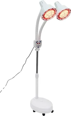 Image de Lampe infrarouge, double tête, minuterie réglable, BLANC, BLANC