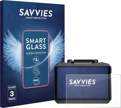 Produktbild von 3x Savvies Schutzglas Folie für DJI RC Pro 2 9H Panzer Schutzfolie Glas Displayschutz klar transparent