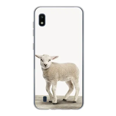 Produktbild von MuchoWow® Handyhülle Schutzhülle Hülle für Samsung Galaxy A10 Lamm - Schaf - Tiere - Kinder - Mädchen - Jungen Silikon Softcase Handy Hülle - Schutzhülle