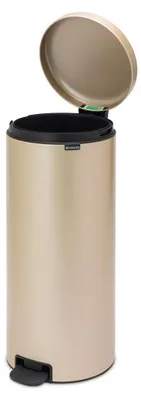 Immagine prodotto di Brabantia Treteimer NewIcon, Abfalleimer, Mülleimer, Abfallbehälter, Stahl, Metallic Gold, 30 L, 304484