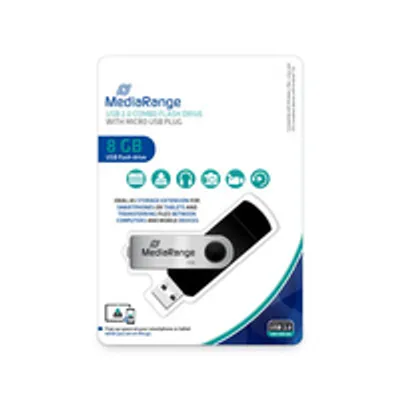 Image de MediaRange USB-Stick 8 GB USB combo mit Micro USB