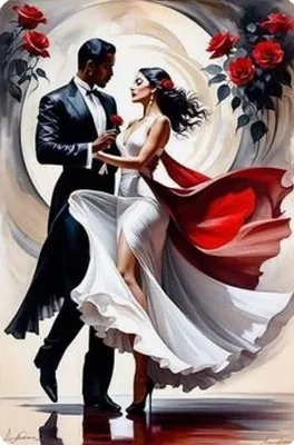 Image de Mosaïque en diamant « Couple dansant » 30 x 40 cm 2001725 - Norimpex