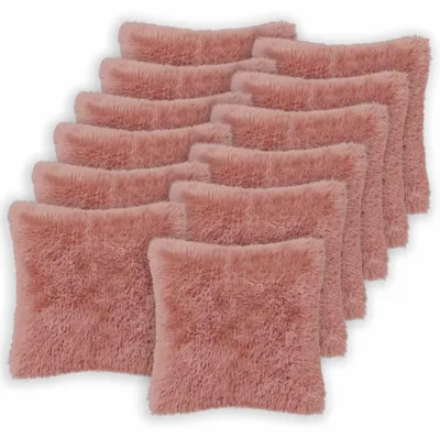 Produktbild von vidaXL Kissenbezug 12 pcs HEERLEN Rosa 45 x 45 cm PV Fleece