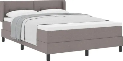 Obrázok produktu pre Posteľ s pružinovým rámom Sivohnedá 200 x 140 cm látka