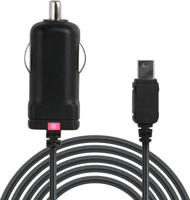 Produktbild von Wicked Chili TMC-KFZ-Ladegerät (TMC-Empfänger Mini-USB Auto-Ladegerät) kompatibel mit NAVIGON 92, 72, 42, 40, 20, 6310, 7310, 7210, 6350, 4310, 4320, 4350 (Premium, Plus, Live, Easy, Max) (1m) schwarz