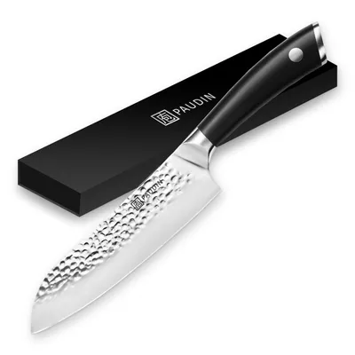 Produktbild von PAUDIN HP3 Professionelles Santokumesser 17,5 cm - Schneidemesser - Kochmesser - Messer japanischer Art - Gehämmert