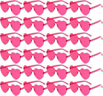 Imagen del producto de Gafas de sol con forma de corazón, talla única, divertidas gafas para fiestas, bodas y cumpleaños