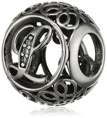 Image de Charm Pandora pour femme, collection Vintage, en argent 925 avec zirconium blanc, référence 791856CZ