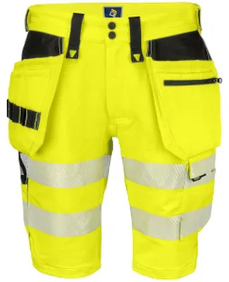 Imagen del producto de Projob - Pantalones cortos de trabajo modelo "6575" para hombre, ropa de señalización ET1092 (talla 38R) (amarillo/)