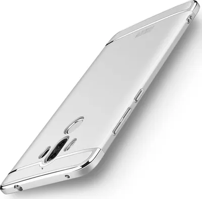 Produktbild von Handy Hülle Schutz Case für Huawei Mate 10 Bumper 3 in 1 Cover Chrom Silber