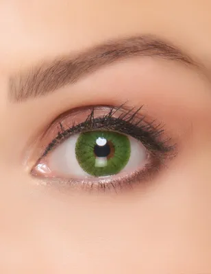 Obrázok produktu pre Eyecatcher Color Fun – farebné kontaktné šošovky  Electro Green / zelené – 2 kusy (1 pár) – ideálne na karneval, fašiangy, Halloween a párty