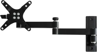 Immagine prodotto di Supporto a parete per TV - Supporto per monitor - Soluzione salvaspazio - Orientabile e inclinabile - Per schermi da 10-32 pollici - Colore: nero