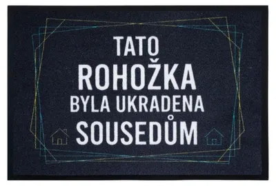 Imagen del producto de Una alfombrilla de 40x60 cm con el diseño "Tato" fue robada a nuestros vecinos. Disponible en tamaño 40x60 cm, ideal para interiores y exteriores
