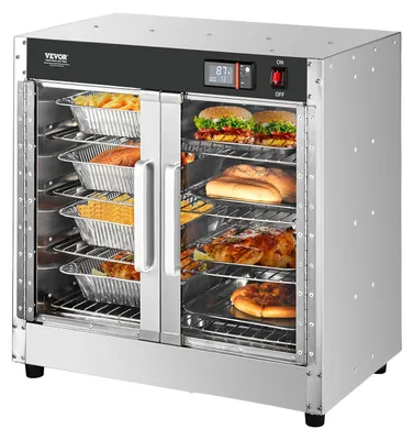 Immagine prodotto di Riscaldatore per alimenti - Armadio riscaldante - Contenitore riscaldante - Armadio riscaldante a 4 ripiani - Contenitore riscaldante - Acciaio inossidabile