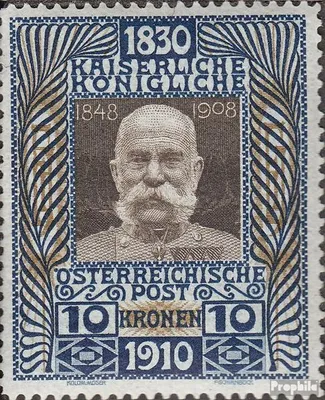 Produktbild von Briefmarken Österreich 1910 Mi 177 postfrisch Kaiser-Geburtstag