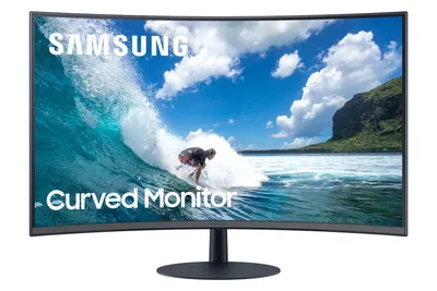Obrázok produktu pre Samsung C27T550FDU, 68,6 cm (27"), 1920 x 1080 px, Full HD, 4 ms, Modrá, Šedá