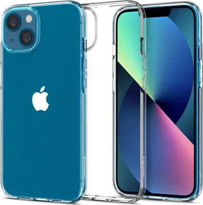 Produktbild von Spigen ACS03515, Cover, Apple, iPhone 13, 15,5 cm (6.1"), Transparent