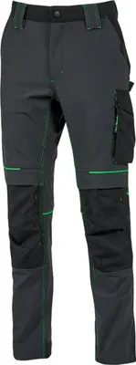 Immagine prodotto di PANTALONE DA LAVORO 'ATOM' GRIGIO/VERDE UPOWER Tg. XL