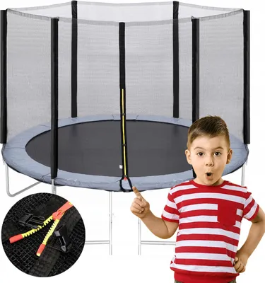 Obrázok produktu pre Trampolínová sieť 10ft 300/305/312 cm pre 6 stĺpikov stabilná a odolná