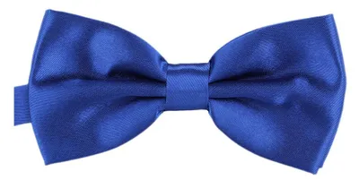 Produktbild von DonDon Edle blaue Fliege bzw. Schleife mit Haken - bereits gebunden und verstellbar