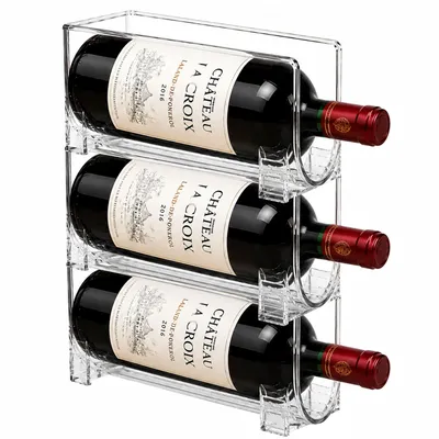 Produktbild von 3 Kühlschrank Organizer Wein Weinflaschen Kühlschrankbox Storage Vorratsbehälter