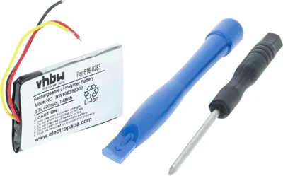 Produktbild von vhbw Akku kompatibel mit Apple iPod Nano A1137, 1. Generation, 1G, MA004LL/A, MA005LL/A MP3-Player Musik Player (400 mAh, 3,7 V, Li-Polymer)