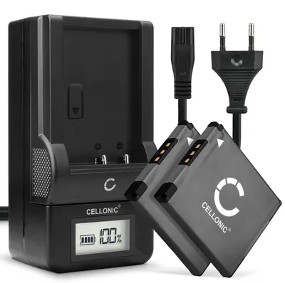 Produktbild von CELLONIC 2x Akku kompatibel mit Canon IXUS 285 HS, 185, 145, 160, CB-2L