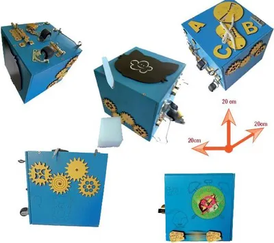 Produktbild von 3toysm Manipulationswürfel Montessori Aktivitätsspielzeug 16-in-1