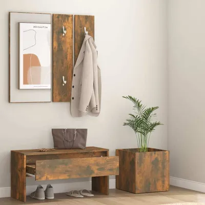 Produktbild von Cloris Designermöbel Flurmöbel-Set Räuchereiche Holzwerkstoff 2024 Neu