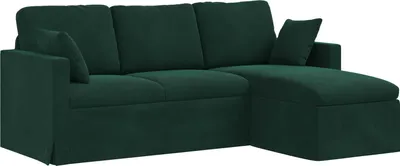 Obrázok produktu pre vidaXL Pohovka tmavozelená 198 x 134 x 80 cm zamat