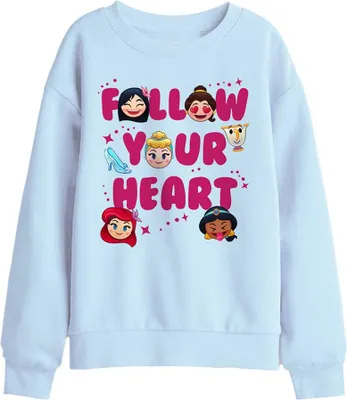 Produktbild von Disney Princess - "Follow Your Heart" Sweatshirt für Kinder TV30175 (140-146) (Hellblau)