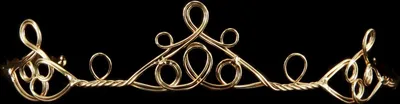 Produktbild von Jugendstil Diadem golden
