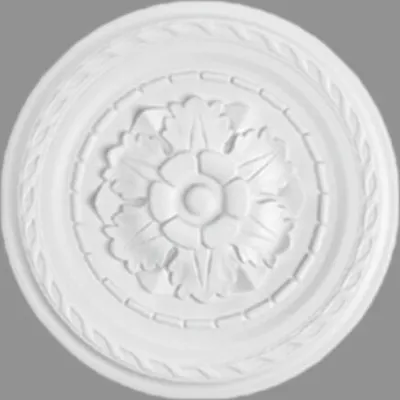 Produktbild von PROVISTON | Stuckrosette | Polystyrol | Durchmesser 300 mm | Weiß | Deckenrosette