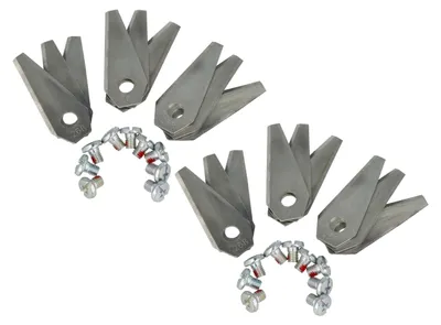 Produktbild von vhbw 18x Ersatz-Messer Ersatz für Bosch F 016 104 255, F 016 800 321 für Rasenmäher - Ersatzklinge Silber, Stahl
