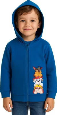Produktbild von Paw Patrol Sweatjacke für Jungen - Kinder Kapuzenpullover mit Reißverschluss Hoodie Blau 98-104