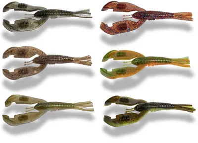 Produktbild von 4Street B-Ass Craw 7,5cm 2,4g - 5 Creature Baits, Farbe:Gold Rush