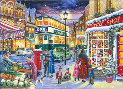 Produktbild von House of Puzzles Puzzle - Catching the Tram 1000 Teile Puzzle