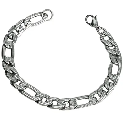 Image de Bracelet pour homme HU-23455 - Argenté en acier KP23455