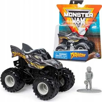 Zdjęcie produktu dla Monster Jam MNJ VHC 1to64 SinglPk Dragon 2 UPCX GML, Samochód, 3 lat(a), Plastik, Zielony, Czerwony, Żółty