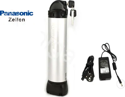 Produktbild von PowerSmart E-Bike Akku 10500mAh 36 V Wasserflaschen-Elektro-Fahrradbatterie mit Halterung und Ladegerät Li-ion (36 V)
