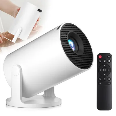 Image de Mini projecteur portable pour téléphone portable, correction trapézoïdale, projecteur intelligent 4K, projecteur WiFi, 1280 x 720 px, home cinéma 4K, projecteur intelligent Full HD