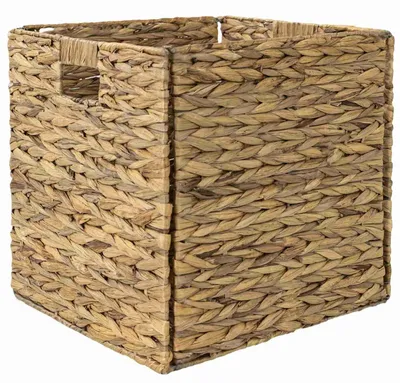 Produktbild von Koszoplotka Korb aus Wasserhyazinthe 33x33x33 cm faltbar Organizer