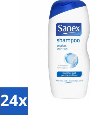 Produktbild von Sanex Shampoo - Anti-Schuppen - Gegen Schuppen - 250 ml - Vorteilspack - 24 Stücke
