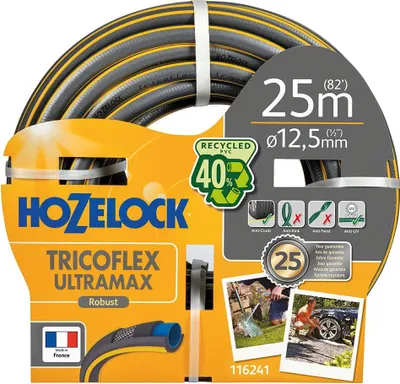 Image de Hozelock 116255, 25 m, gris, jaune, tuyau seul, PVC, 2,5 cm, -20 - 40 °C