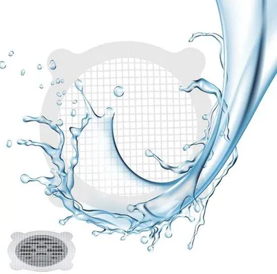 Produktbild von Haaropvangzeef selbstklebend 11cm x 11cm für Dusche