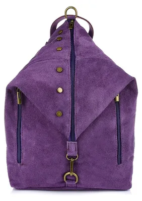 Produktbild von Vera Pelle Eleganter Damen Leder Ziegenwildleder Rucksack Groß
