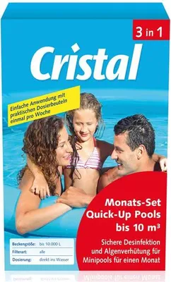Obrázek produktu pro Cristal Water Care Kompletní měsíční sada 3v1 Quick-Up Pool 10m³ 600g